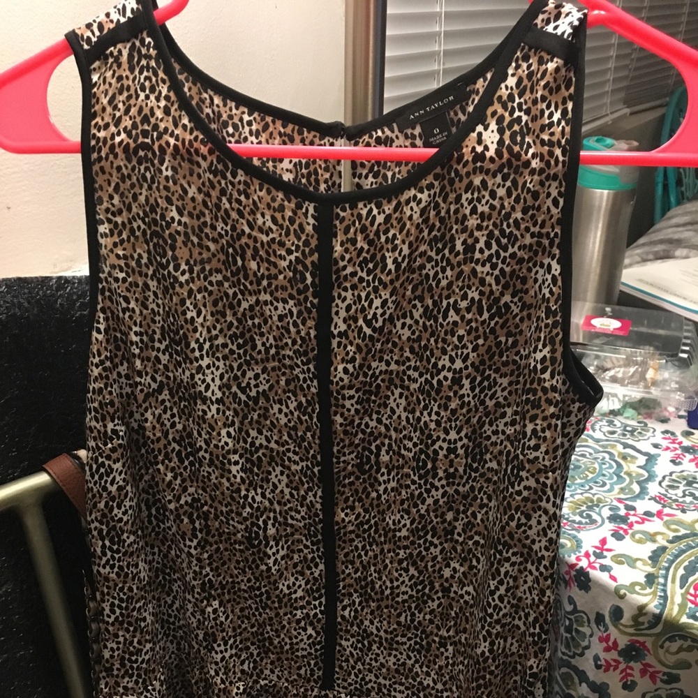 Cheetah print float blouse